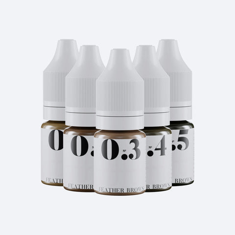 5 eyebrow pigments 12mm